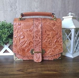 PATRICIA NASH STELLA TOOLING LEATHER BAG EUC